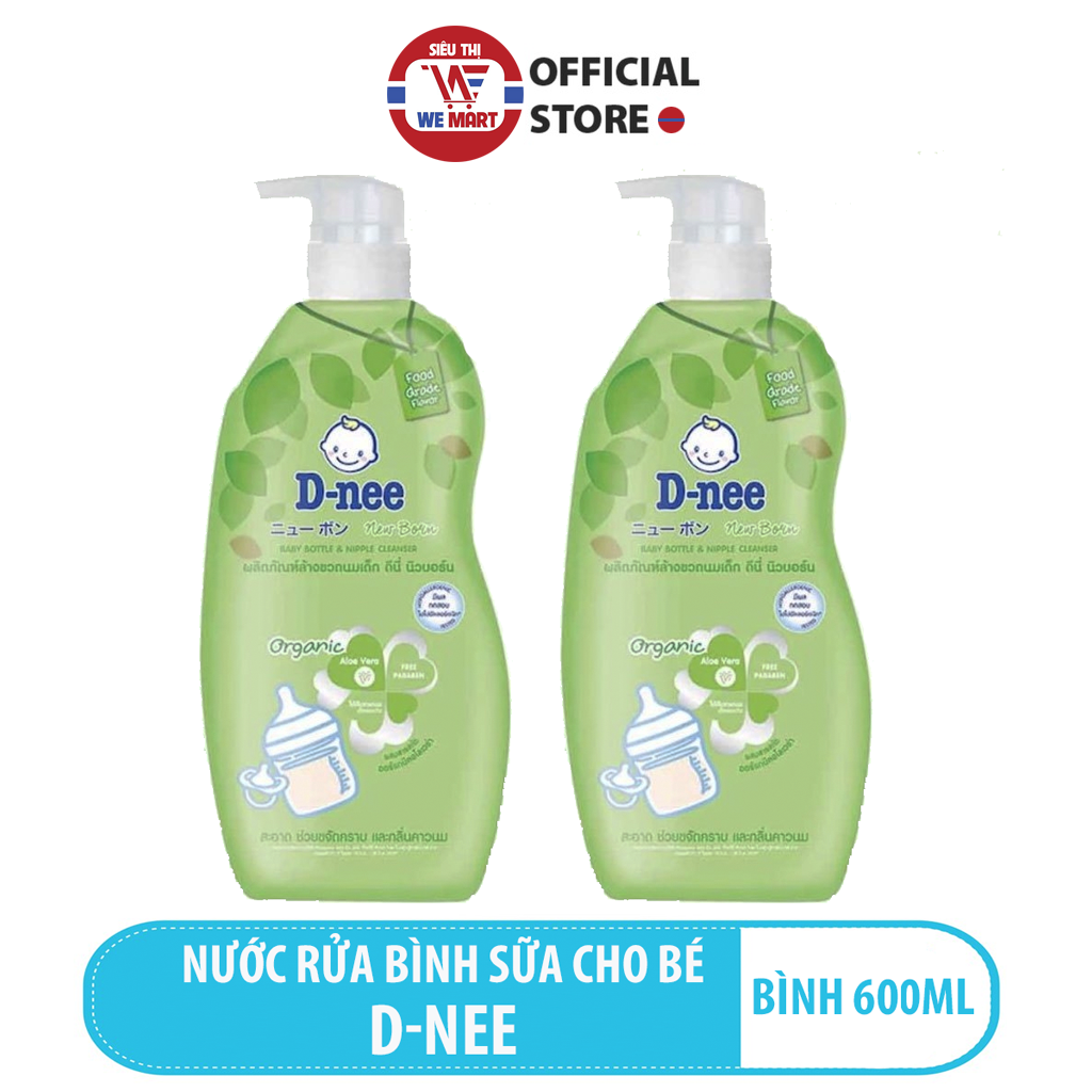 Combo 2 Chai rửa bình sữa Dnee 600ml/chai