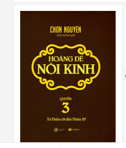 HOÀNG ĐẾ NỘI KINH - QUYỂN 3