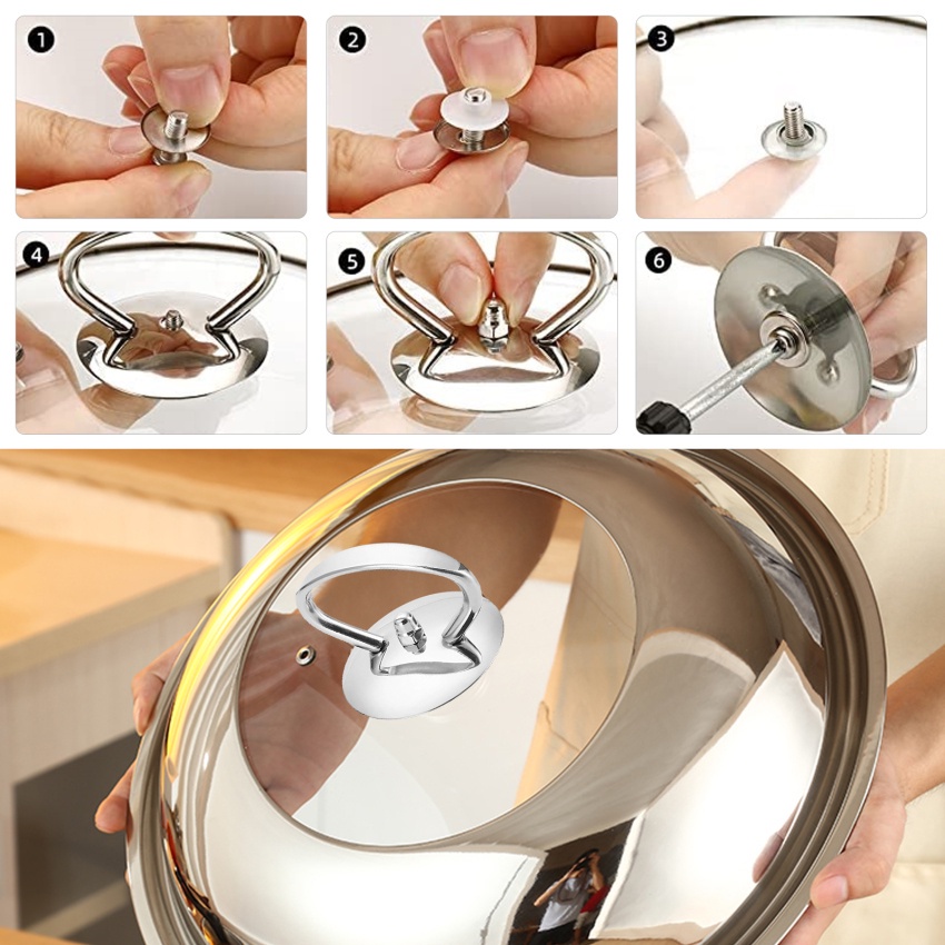 NÚM VUNG NỒI XOONG INOX CAO CẤP (NÚM THAY THẾ)