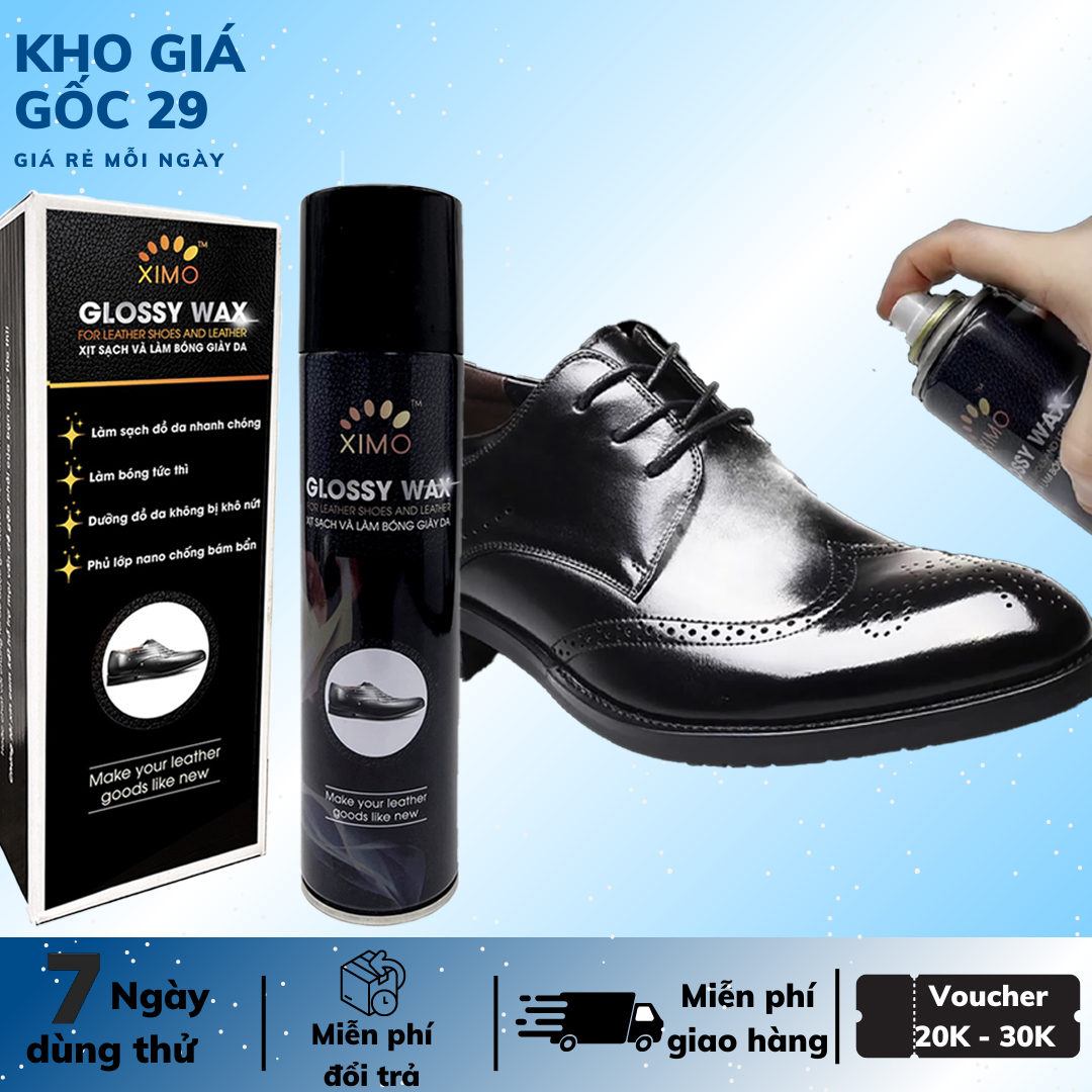 Chai xịt làm sạch và bóng giày da chống mốc ximo 300ml