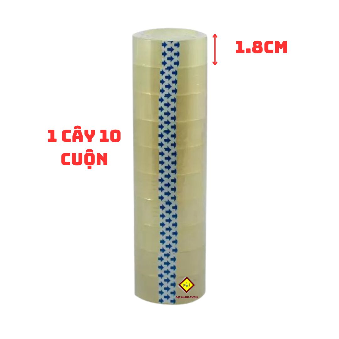 Combo 1 cây băng keo trong 1.8cm băng keo văn phòng 1,8f