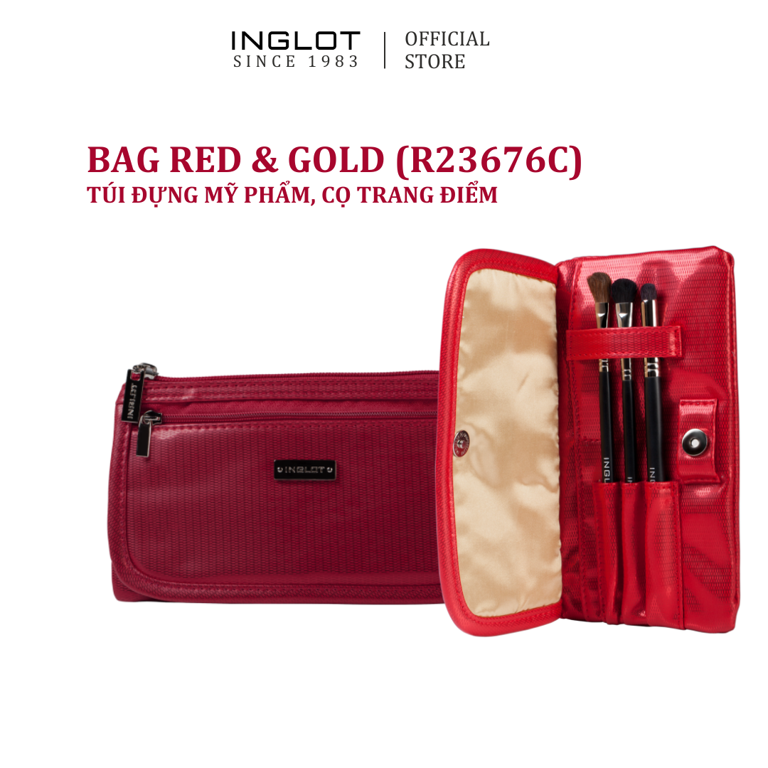 Túi đựng mỹ phẩm Red & Gold (R23676C) INGLOT