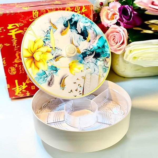 khay mứt tết 3D - hộp đựng mứt tết 3D