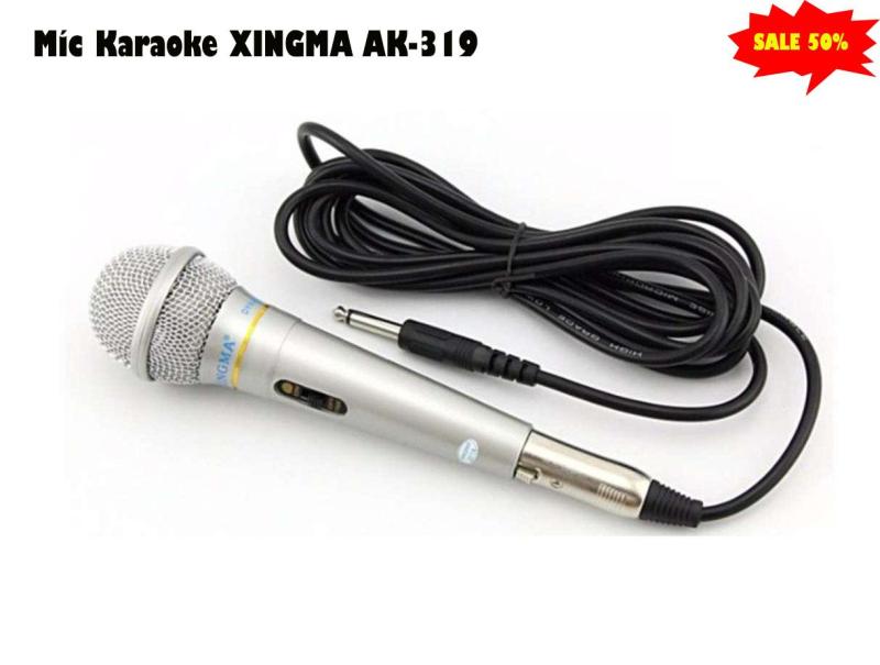Micro Hát Karaoke XINGMA AK-319.Míc Kraoke Có Dây Đầu Micro Có Bông Lọc Chống Hơi âm Và Lưới Thép Bảo Vệ.chống hú, chống ù từ âm treble, bass của dàn karaoke gia đình.Uy Tín Và Chất Lượng BH 1 Đổi 1
