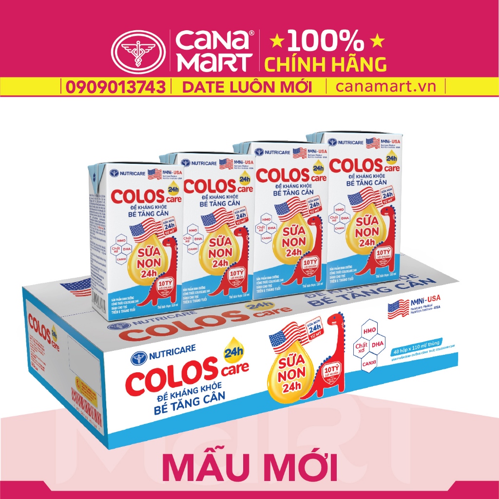 Sữa Coloscare, ColosCare pha sẵn 110ml [Thùng 48 hộp] (Date 2025)