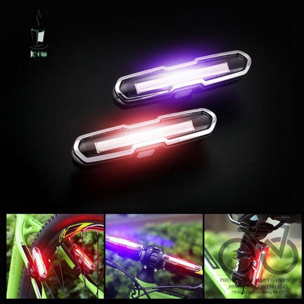 Đèn LED  Xe Đạp Có Thể Sạc Lại Bằng Cổng USB