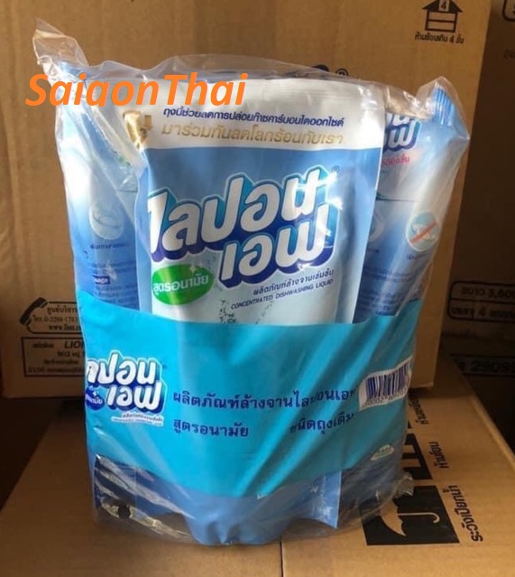 Nước rửa chén LiponF túi 550ml Thái Lan - Combo 3 túi