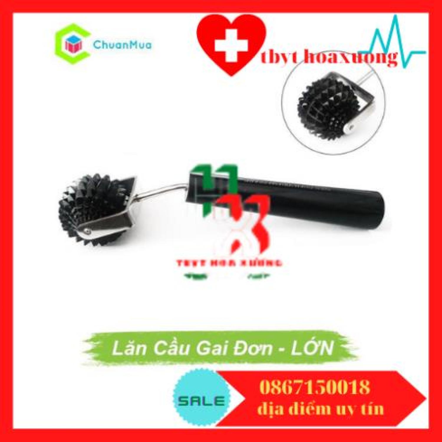 [Hàng Cao Cấp Diện Chẩn Bùi Quốc Châu] Lăn Cầu Sừng Gai Đơn Lớn - Dụng Cụ Diện Chẩn