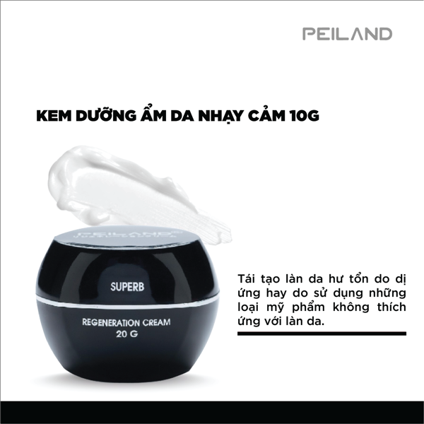 Kem dưỡng ẩm phục hồi da dị ứng, dưỡng trắng da Peiland - Aidep