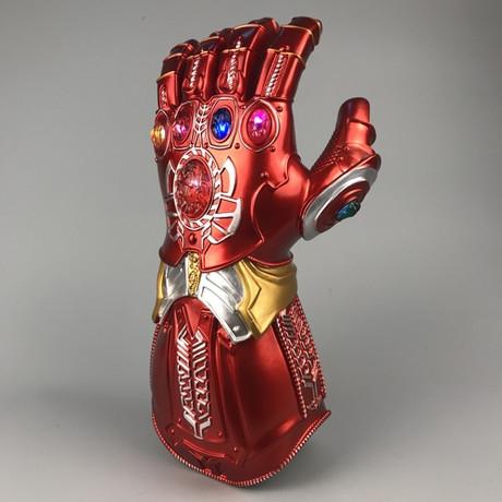 (CÓ SẴN) Găng Tay Vô Cực Của Iron Man Găng Tay Vô Cực Của Thanos Loại Cao Cấp Có Đèn Trên 6 Viên Ngọc