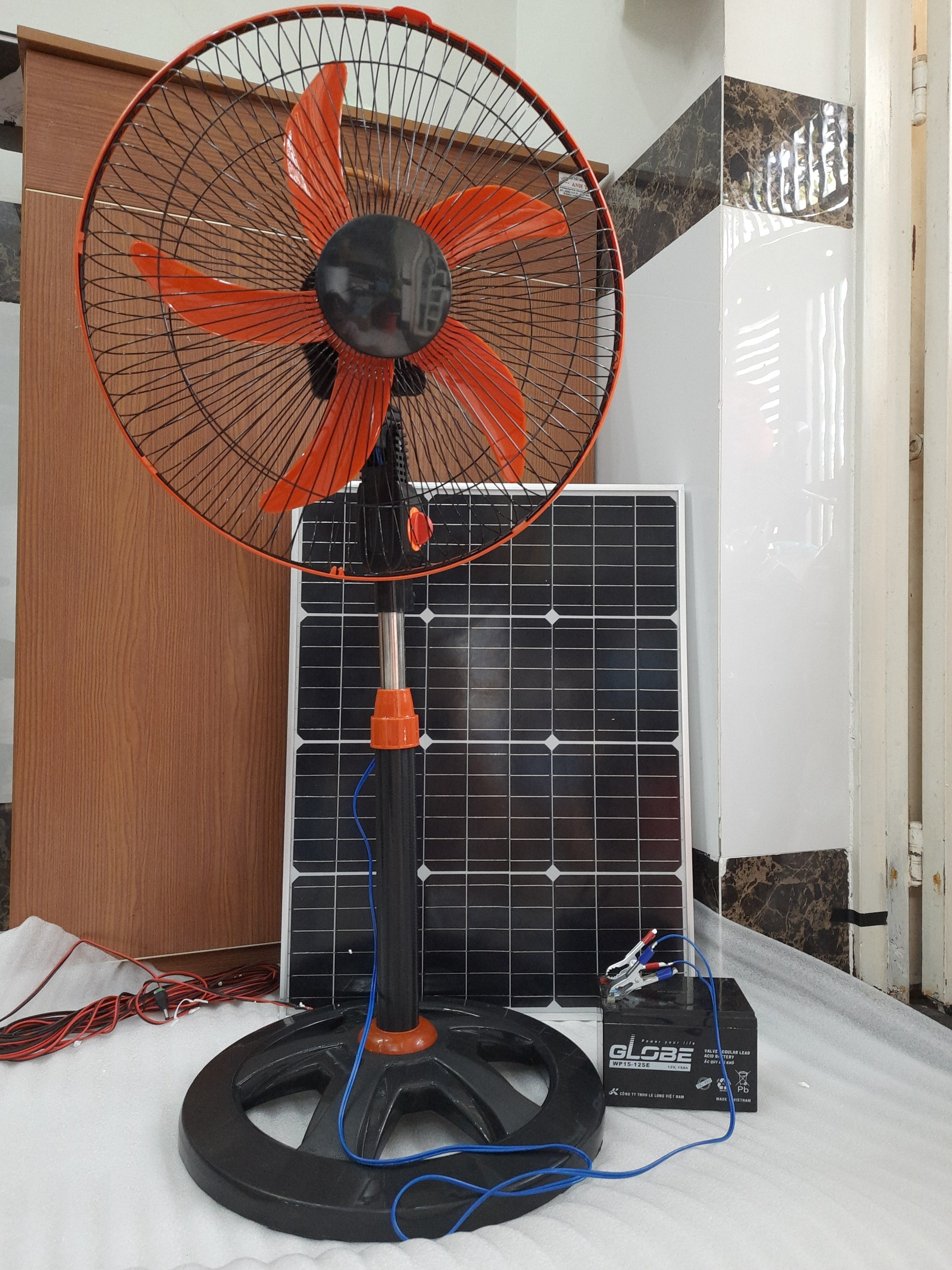 COMBO HAI CÂY QUẠT ĐỨNG 12V