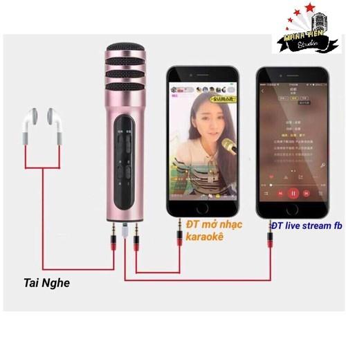 Micro thu âm hát karaoke online Livestream míc C7