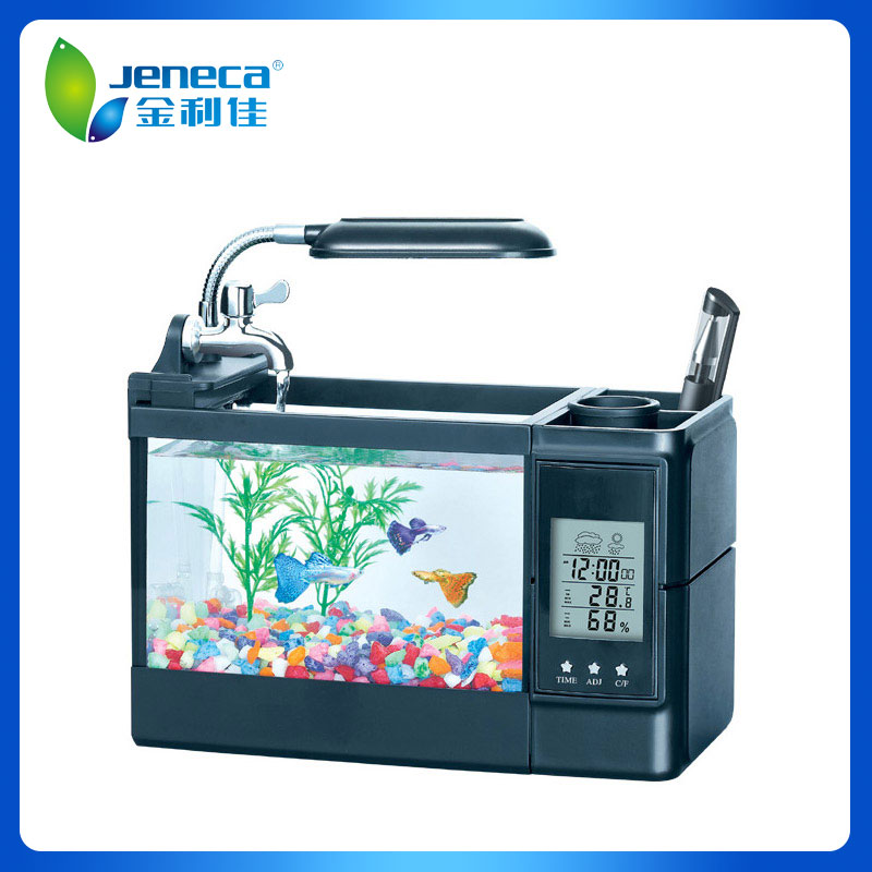 Bể cá để bàn mini có đèn Led Jeneca TG-03