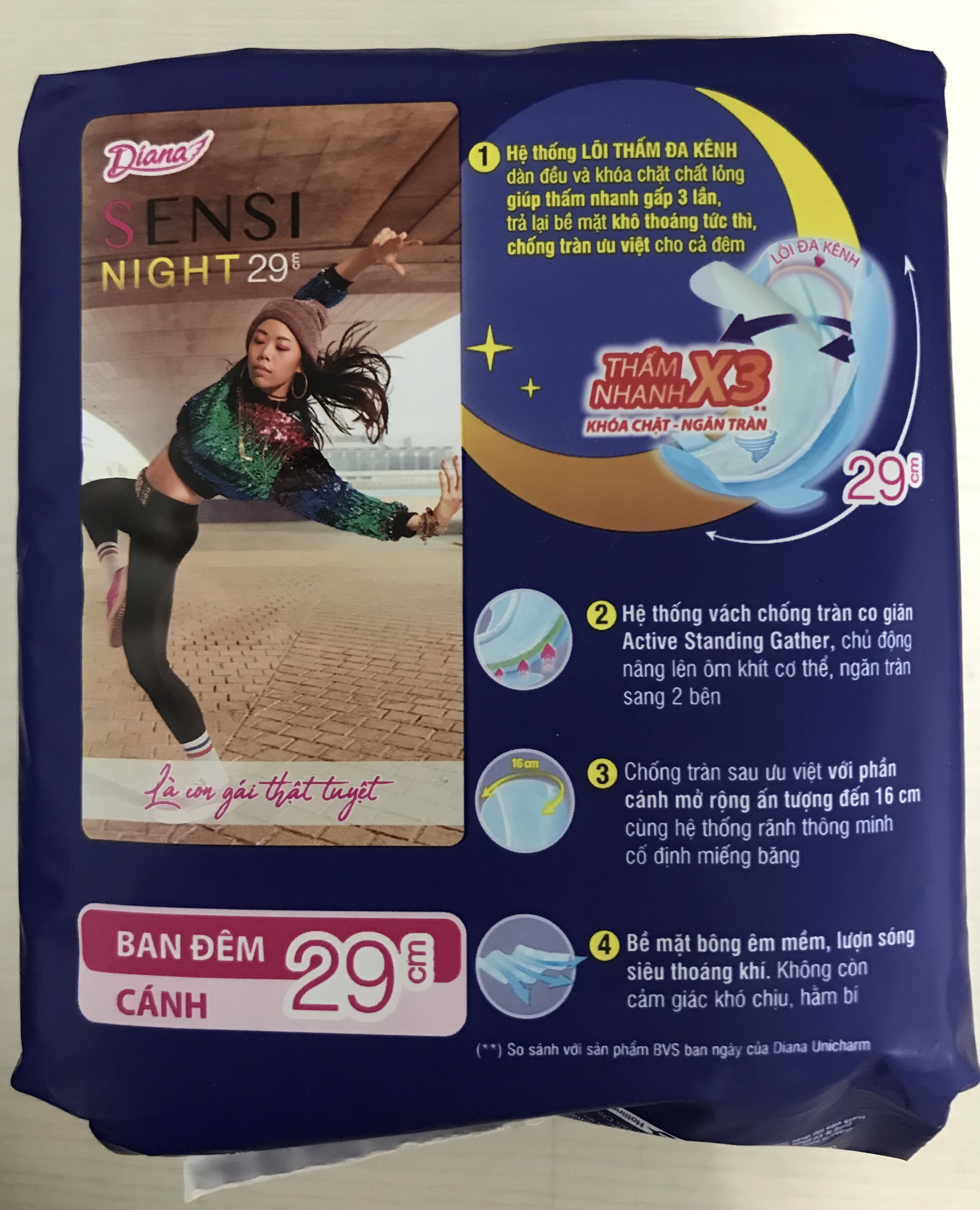 BVS Diana Sensi Night 29cm 12 Miếng
