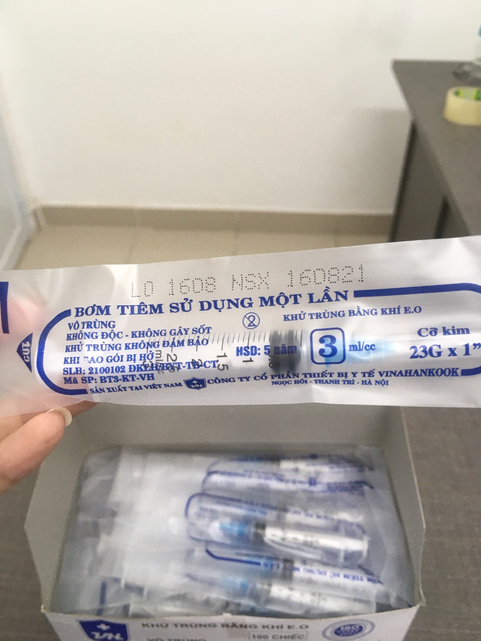 Bơm tiêm sử dụng 1 lần VINAHANKOOK (3ml/cc)