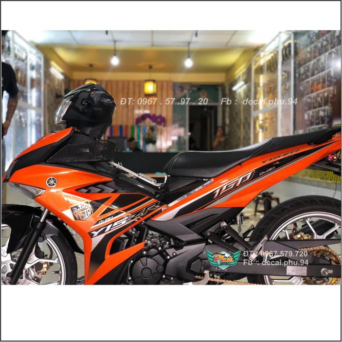 Tem rời Exciter 150 Y15Zr cam đen Candy (H)|Mẫu mã đa dạng|Chi tiết sắc nét|Nhận làm Tem rời theo yêu cầu, chất lượng đảm bảo, cảm kết hàng nhận được đúng với mô tả