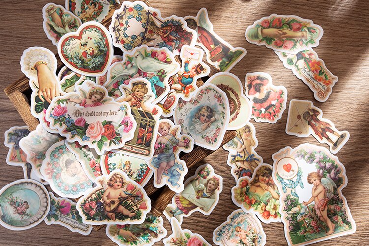 [HCM]Set sticker thiên thần nhỏ 10 cái/gói (Hàng có sẵn - mẫu ngẫu nhiên)