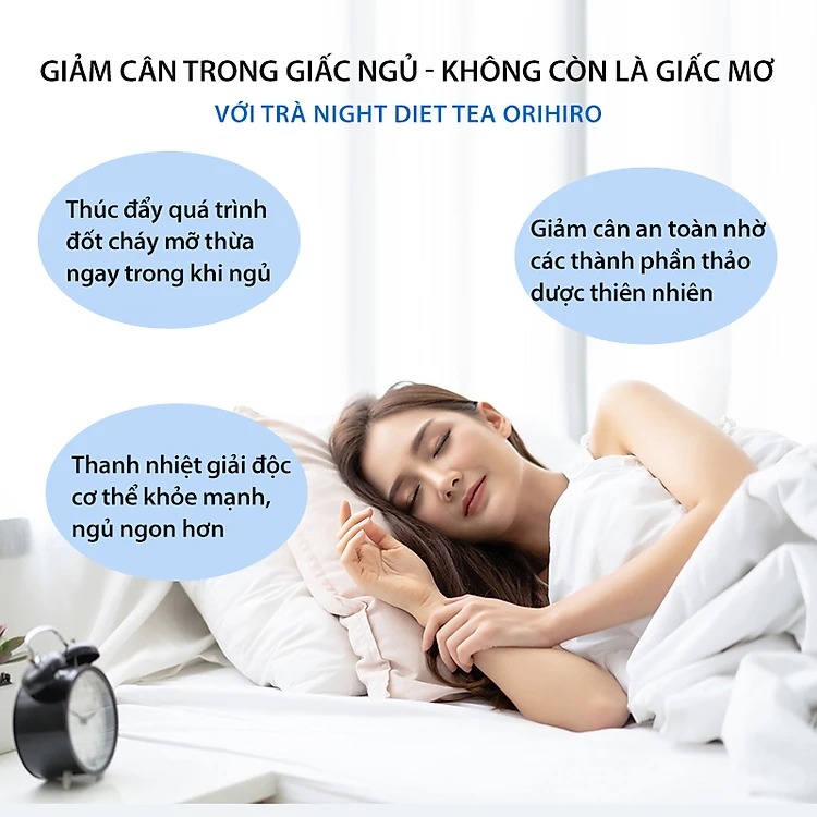 Trà Giảm Cân Night Diet Tea Orihiro Nhật Bản ( Loại 24 gói)