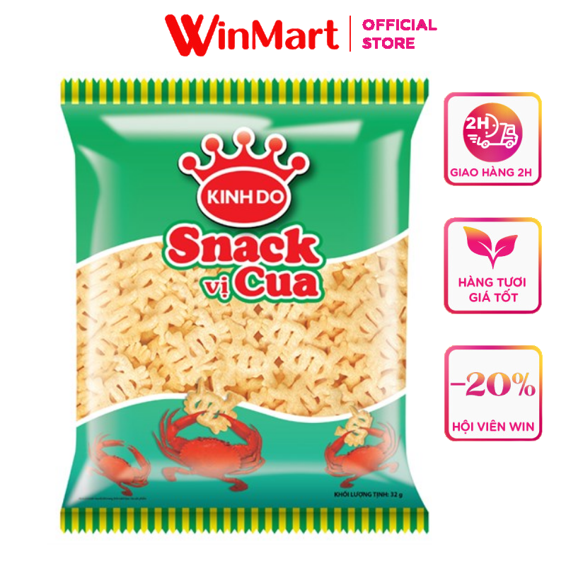 [Siêu thị WinMart] - Snack Kinh Đô vị cua gói 32g