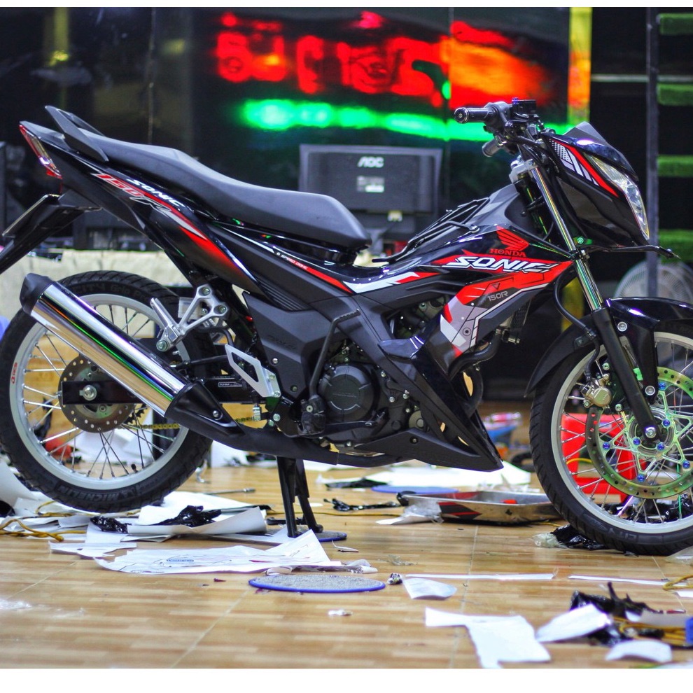 Tem rời Sonic 150 đỏ đen