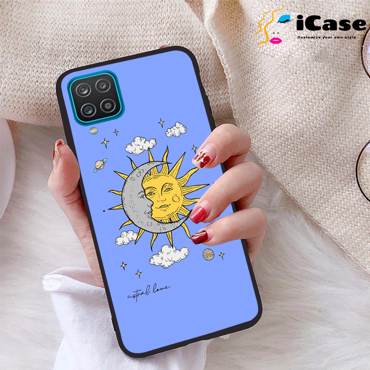 Ốp lưng Samsung Galaxy A12 viền dẻo TPU BST SUN