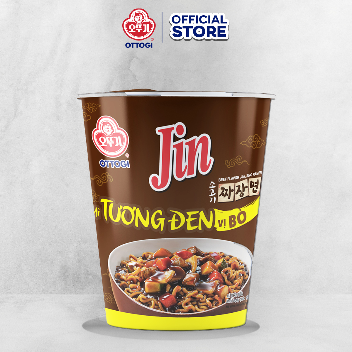 Combo 6 Ly Mì Tương Đen Vị Bò Otoki 65gx6