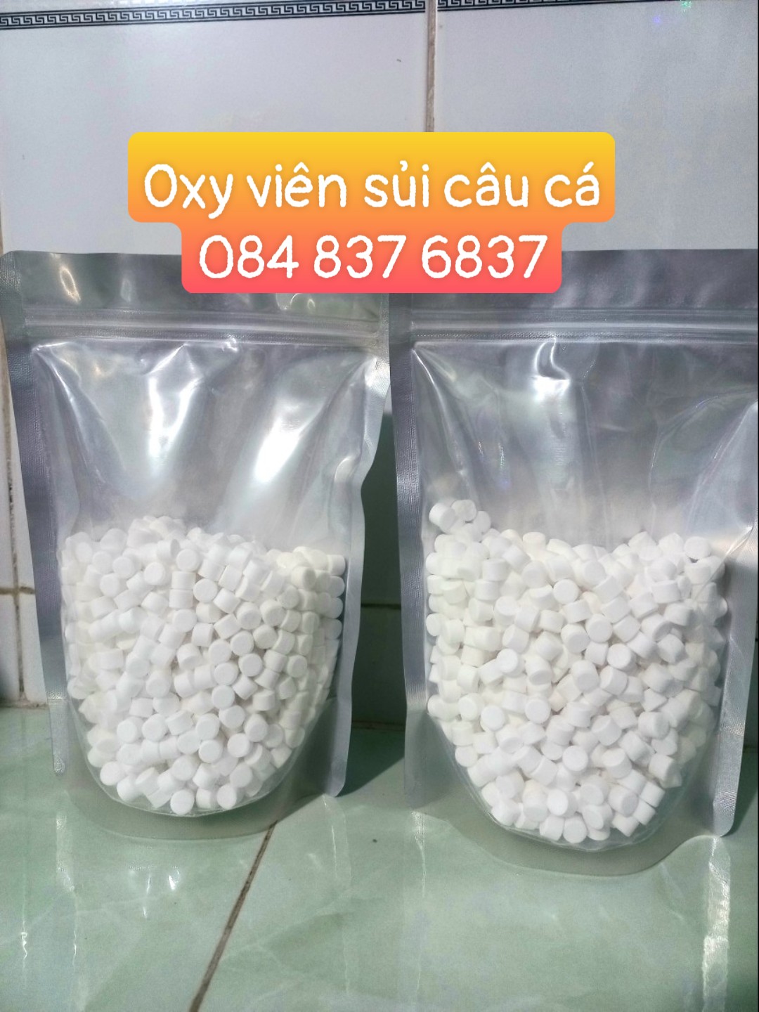 (Freeship 20k đơn từ 49k) Oxy viên 1Kg, viên oxy cung cấp oxy cho tôm cá, viên sủi oxy tác dụng trong 5 giờ