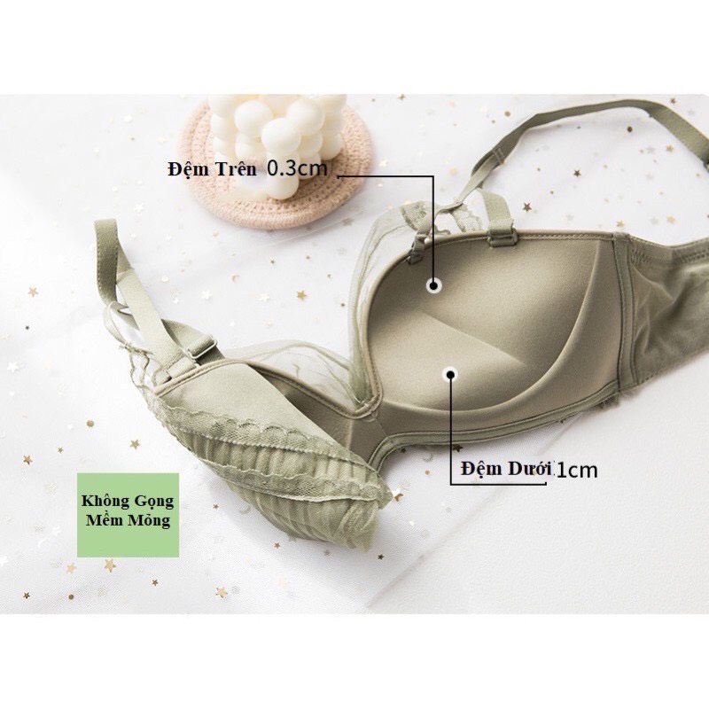 SIÊU ĐẸP - ÁO LÓT ĐÚC SU PHỐI REN CÁNH CHUỒN