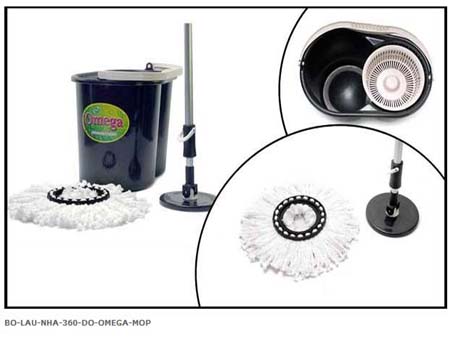 [HCM]Combo 2 Bông Lau Sàn Độ Omega Mop 360