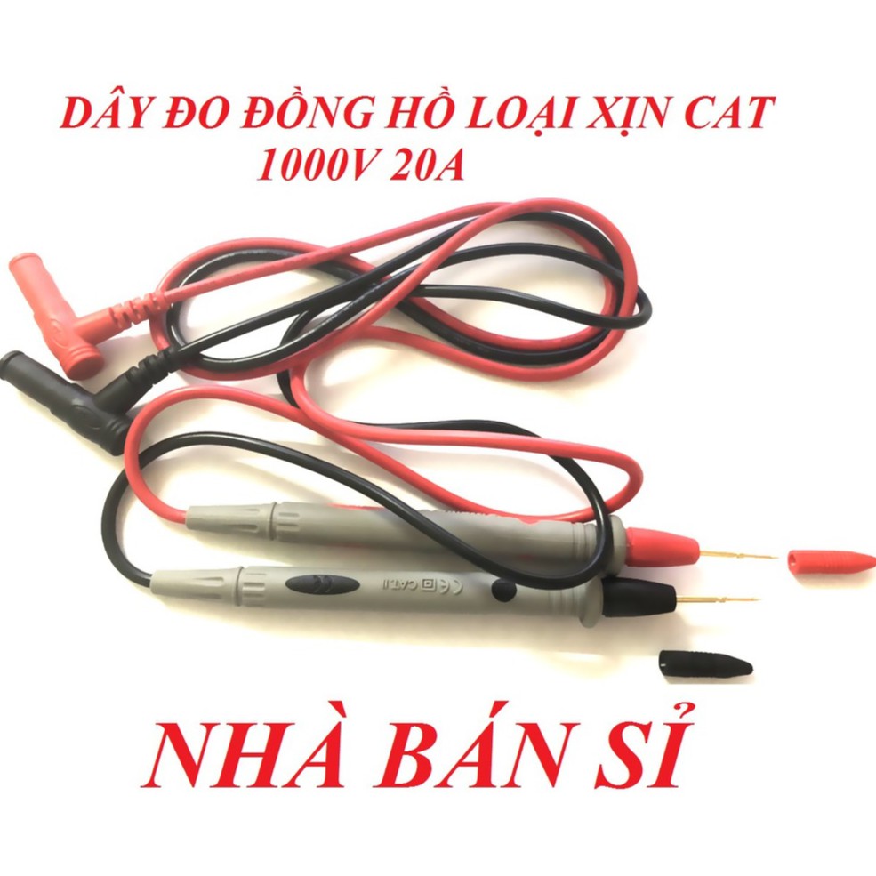 Dây đo đồng hồ vạn năng cat 1000v 20a chính hãng loại xịn