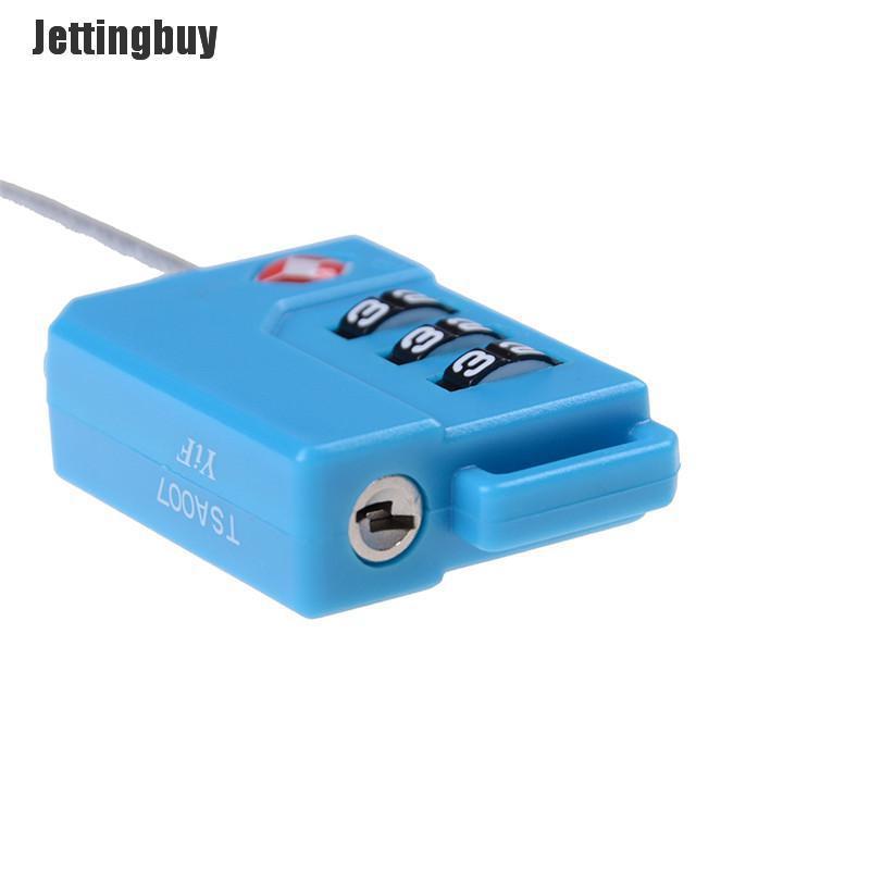 Jettingbuy TSA Resettable 3 Digit Combination Lock Travel Luggage Suitcase Code Padlock