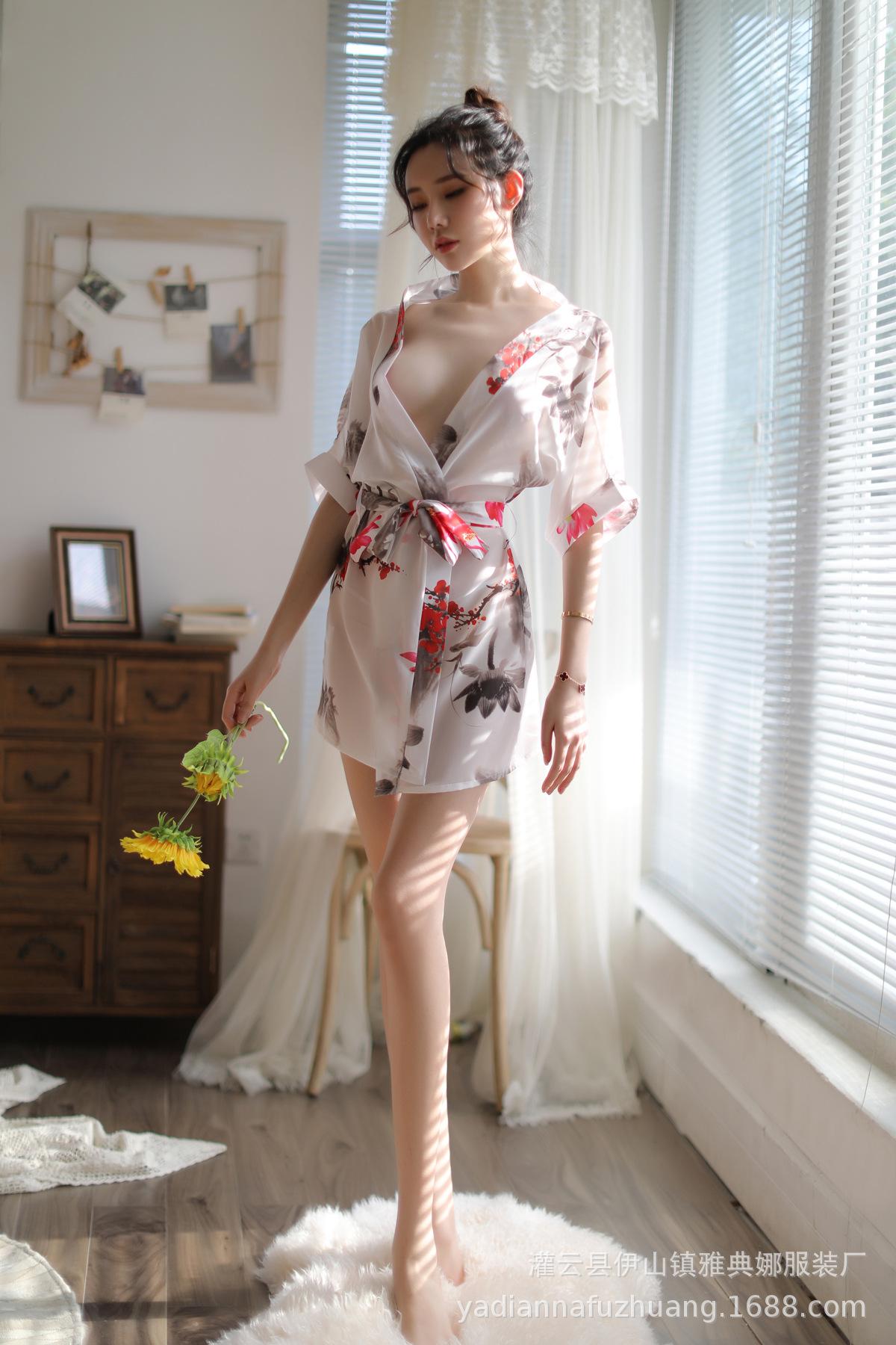 Bộ choàng ngủ Kimono cao cấp L169