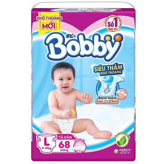 Tã dán Bobby L68 miếng