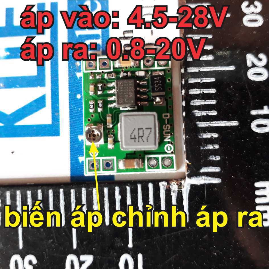 Module mạch nguồn buck dc-dc giảm áp, 3a mini kde2199