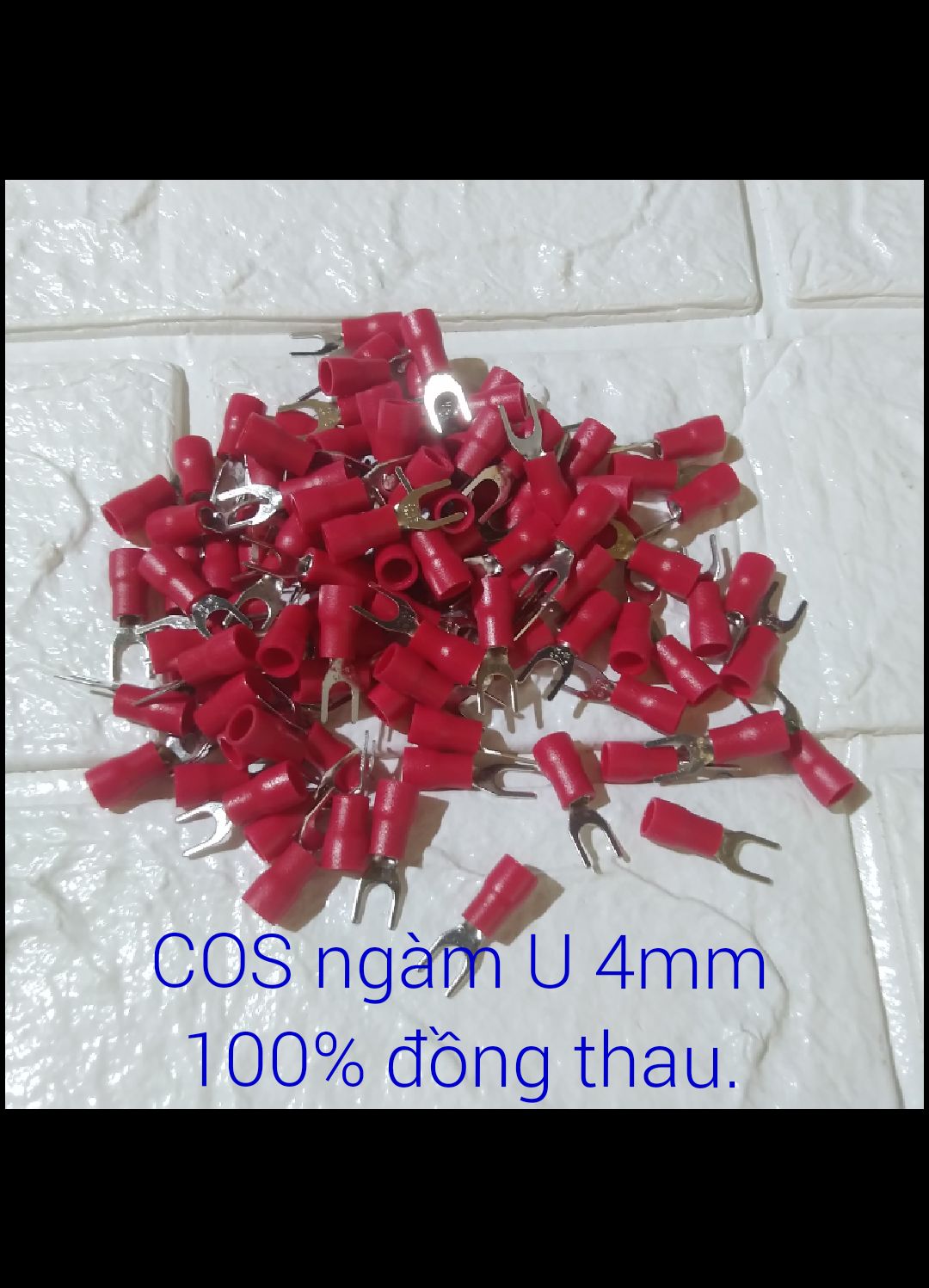 [HCM]100 COS ngàm U 4mm100% đồng thau.