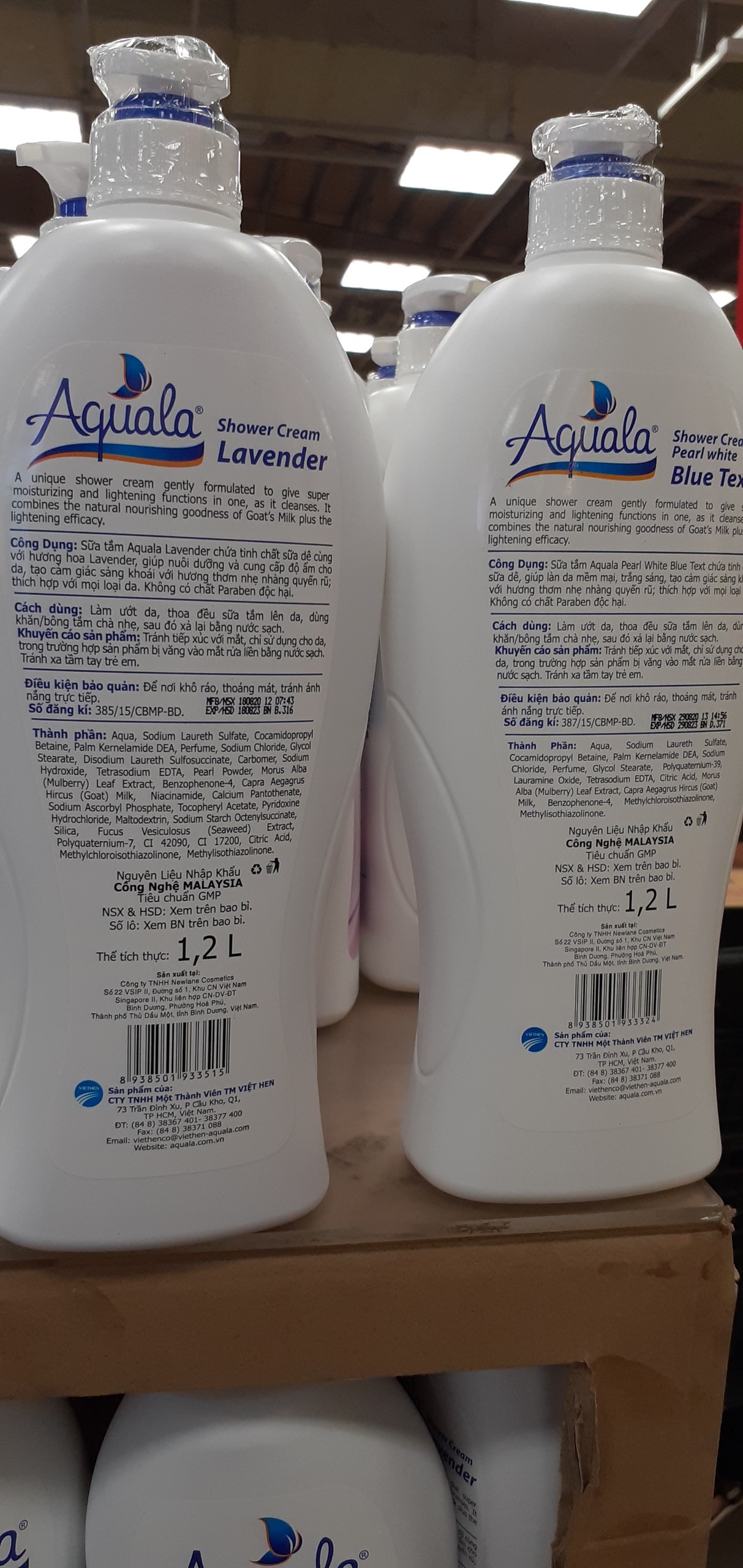 [HCM]Sữa tắm dưỡng ẩm Aquala 1200ml