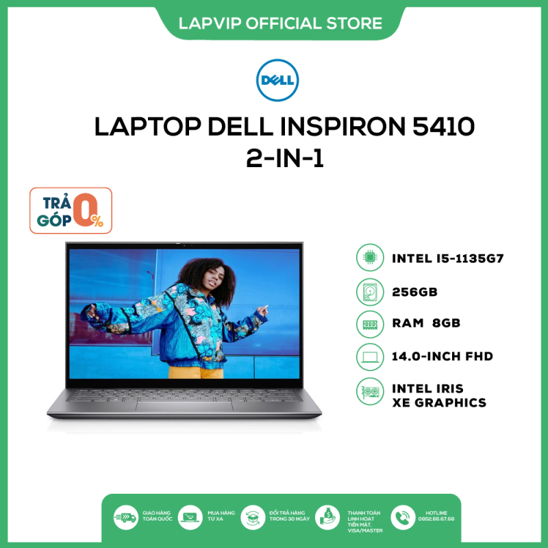 Bảng giá Laptop Dell Inspiron 5410 2-in-1 Gen 11th giá rẻ bảo hành 12 tháng Phong Vũ
