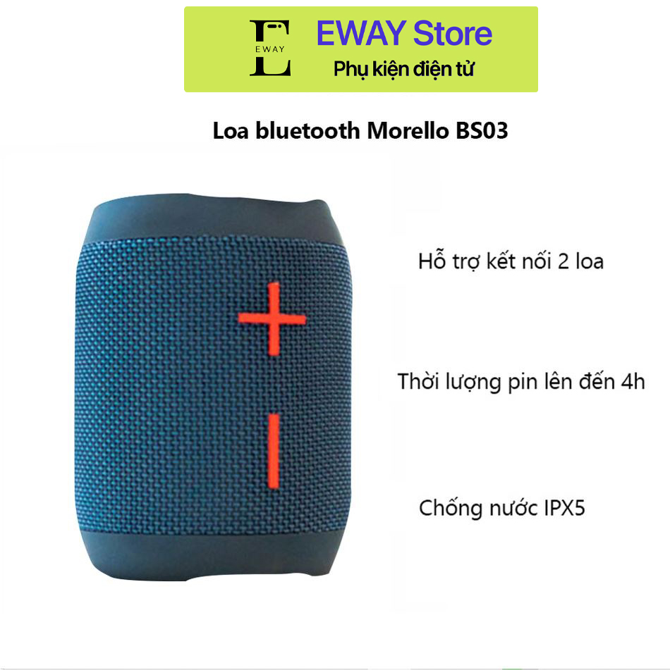 Loa bluetooth TWS Morello BS03 Chính Hãng