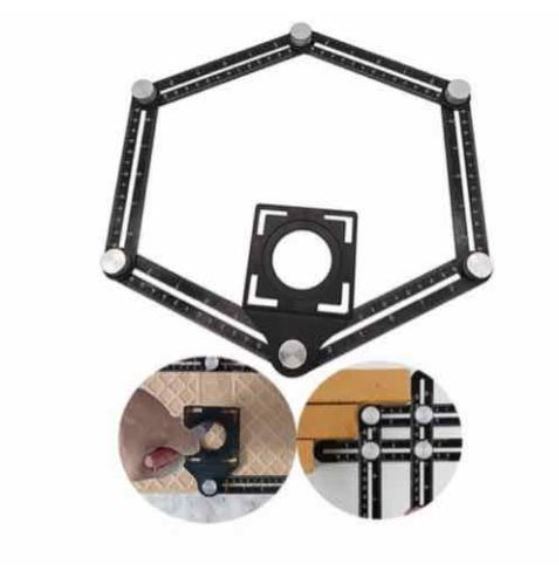 Thước Đo 6 Góc Gấp Kiêm Định Vị Đa Năng