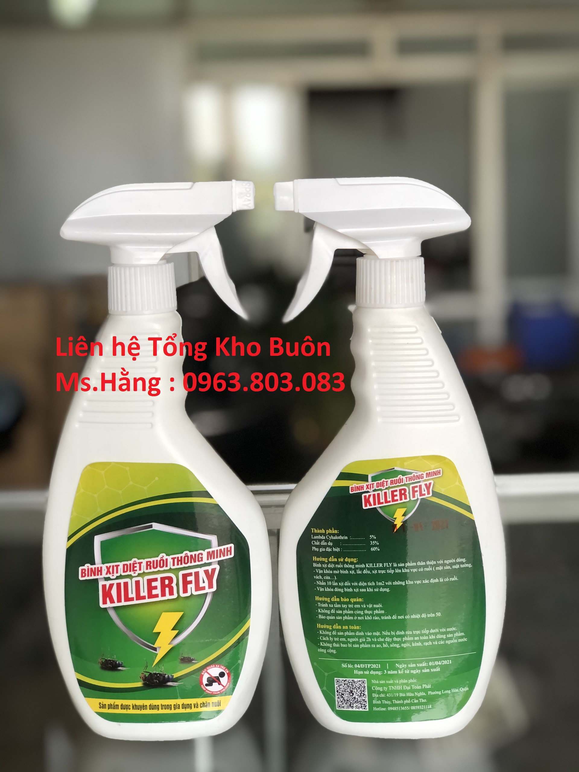 Bình xịt ruồi Killer Fly- HÀNG CHÍNH HÃNG