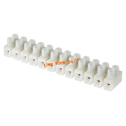 Cầu đấu điện 30a 12p x3-3012 nhựa chống cháy