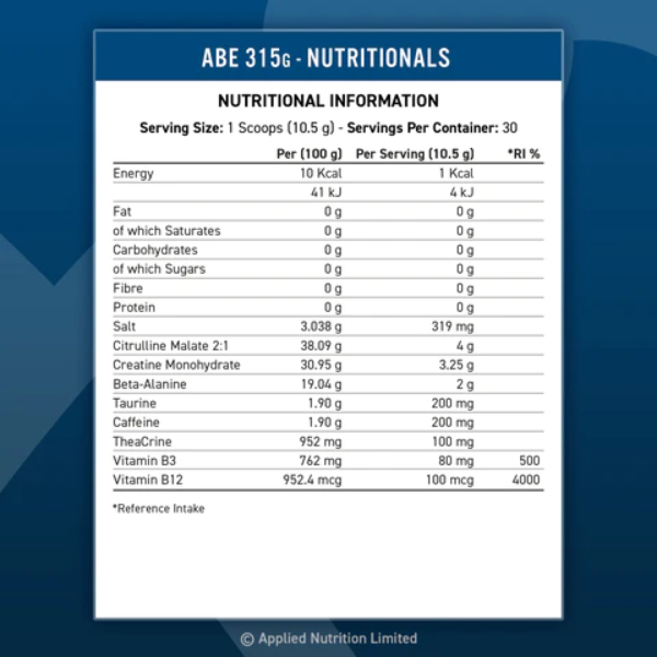 Applied Nutrition ABE pre workout gói sample dùng 1 lần