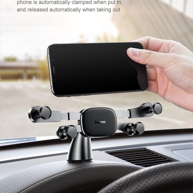 Bộ đế giữ điện thoại trên ô tô Baseus Horizontal Screen Gravity Holder