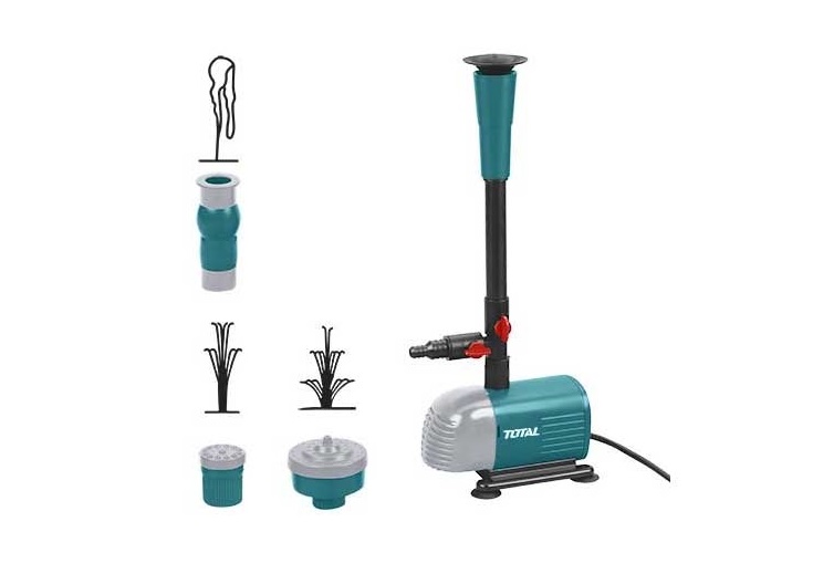 Máy bơm đài phun nước 50W Total TWPM501 - bơm chìm không chổi than, bơm hồ cá hòn non bộ