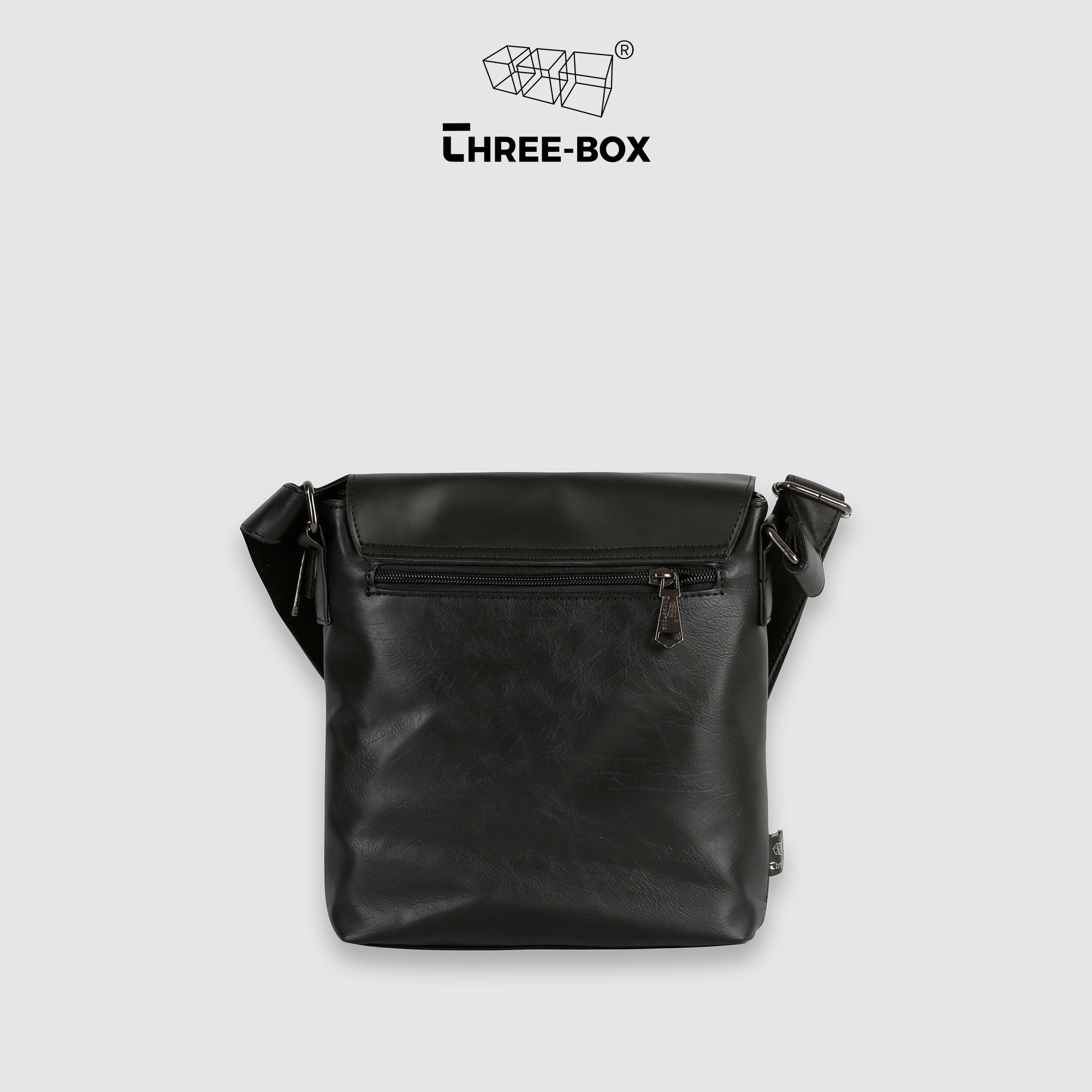 Túi da đeo chéo Three-Box chính hãng  MS3566