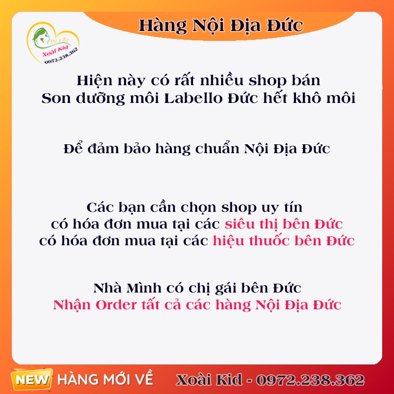 Son dưỡng môi căng mọng, mềm mịn Labello Đức [Hàng nội địa Đức Đủ Bill]