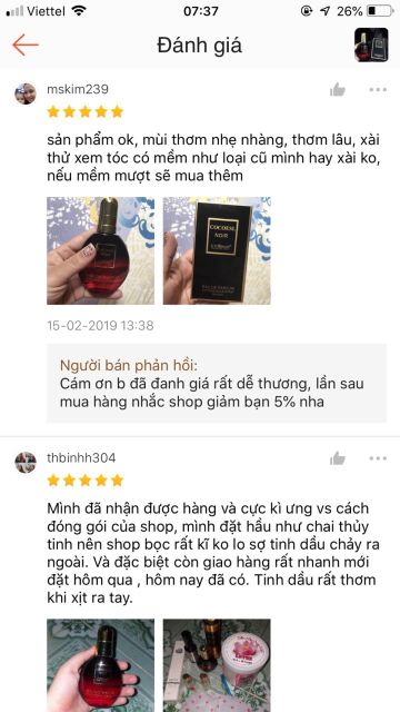 TINH DẦU DƯỠNG TÓC NƯỚC HOA COCO, Serum dưỡng tóc Coco 60ml.