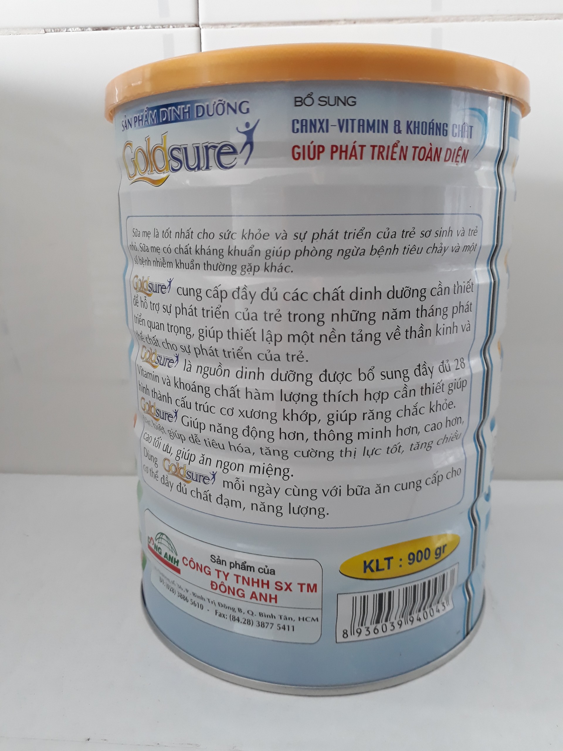 SỮA TĂNG CHIỀU CAO GROWTH PLUS GOLDSURE LON 900G DATE MỚI