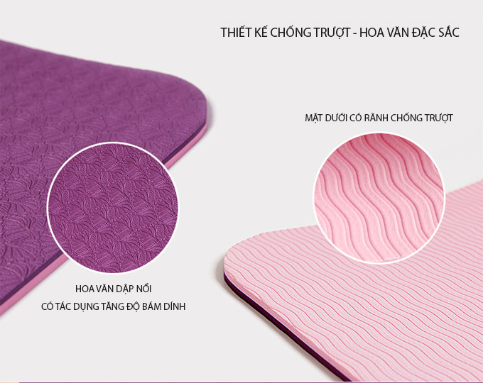 Túi -Thảm tập Yoga 2 lớp gấp gọn dễ dàng
