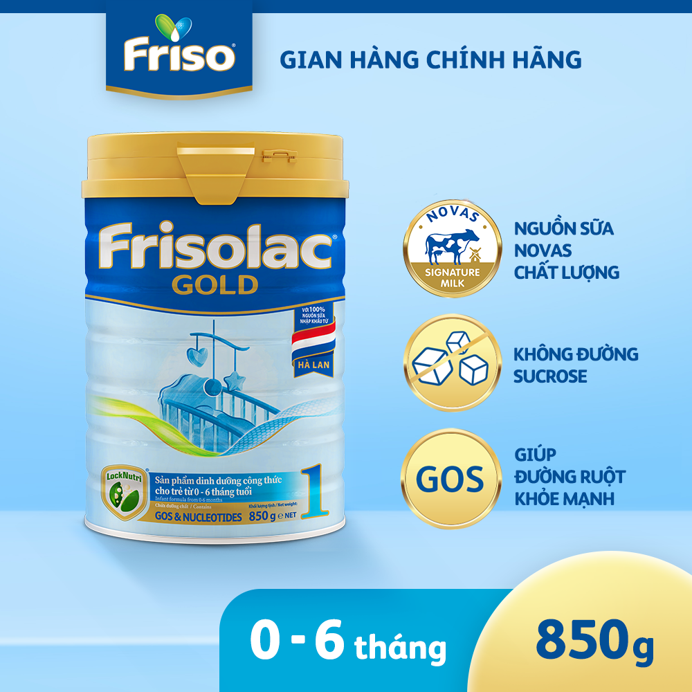 BÁO GIÁ SỮA BỘT VINAMILK YOKO GOLD 1 HỘP THIẾC 850G CHO BÉ SƠ SINH ĐẾN 6 THÁNG TUỔI | Shopee Lazada Sendo Tiki mới nhất 68 Sữa bột Frisolac Gold 1 lon thiếc 850G - cho trẻ 0-6 tháng tuổi